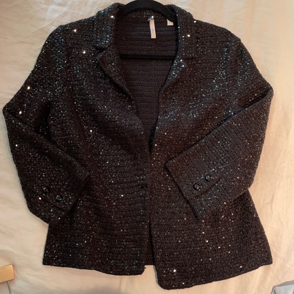 iisli sequin knit blazer